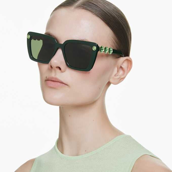Sonnenbrille in quadratischer Form, Sk6032, Grün Sonnenbrille in quadratischer Form, Sk6032, Grün