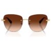Sonnenbrille in quadratischer Form, Sk7043, braun