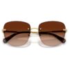 Sonnenbrille in quadratischer Form, Sk7043, braun