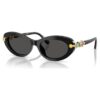 Sonnenbrille, ovale Form, schwarz Sonnenbrille, ovale Form, schwarz
