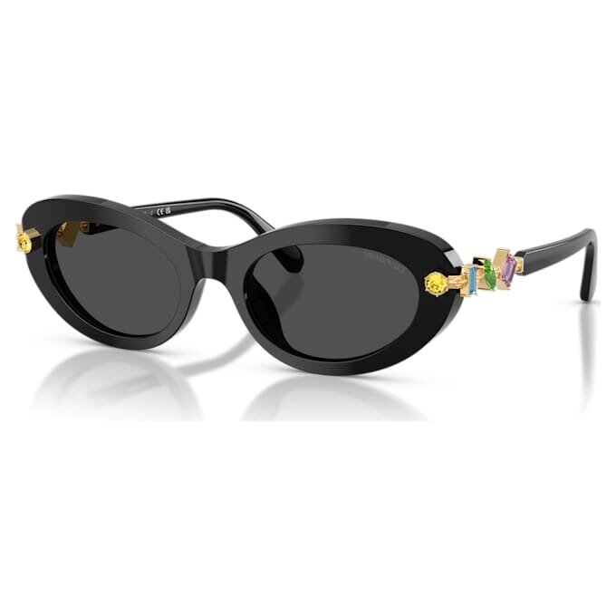 Sonnenbrille, ovale Form, schwarz Sonnenbrille, ovale Form, schwarz