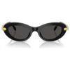 Sonnenbrille, ovale Form, schwarz Sonnenbrille, ovale Form, schwarz