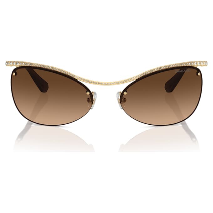 Sonnenbrille, ovale Form, SK7018, braun Sonnenbrille, ovale Form, SK7018, braun