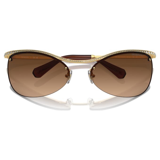 Sonnenbrille, ovale Form, SK7018, braun Sonnenbrille, ovale Form, SK7018, braun