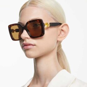 Sonnenbrille, Oversize, quadratische Form, SK6001, braun