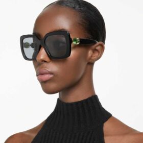 Sonnenbrille, Oversize, quadratische Form, SK6001, Schwarz