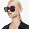 Sonnenbrille, Oversize, quadratische Form, Sk6011, Schwarz
