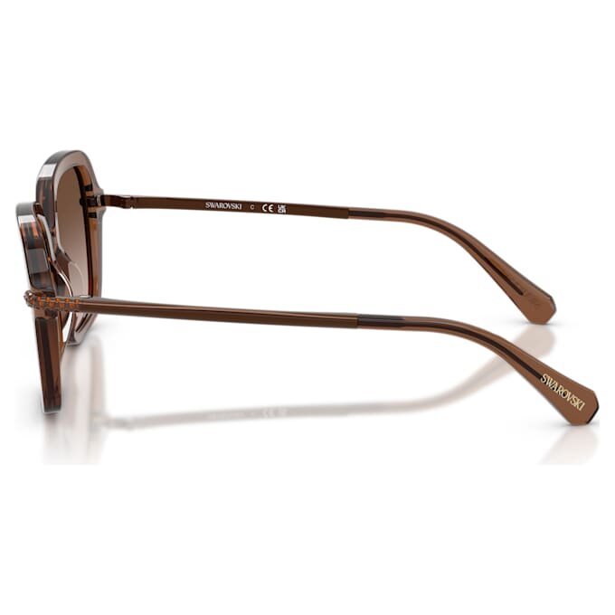 Sonnenbrille, quadratische Form, braun Sonnenbrille, quadratische Form, braun