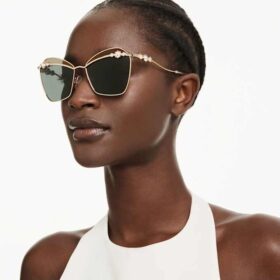 Sonnenbrille, quadratische Form, Sk7040, goldfarben