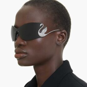 Sonnenbrillen-Maske, Schwan, SK7020, Grau