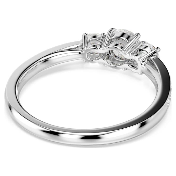 Stilla Attract Ring, Rundschliff, Weiß, silberfarben Stilla Attract Ring, Rundschliff, Weiß, silberfarben