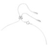 Stilla Attract Y-Halskette mit rundem Schliff, blau, rhodiniert