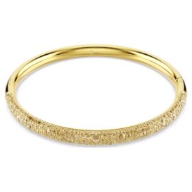 Sublima Armreif „Snow Pavé“, goldfarben, goldfarben plattiert