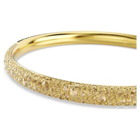 Sublima Armreif „Snow Pavé“, goldfarben, goldfarben plattiert