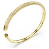 Sublima Armreif „Snow Pavé“, goldfarben, goldfarben plattiert