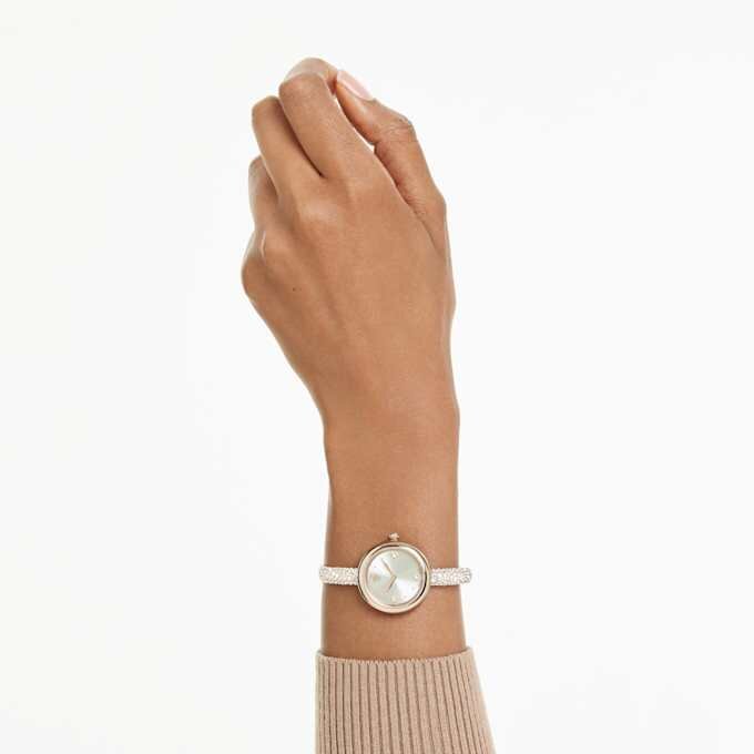 Sublima Armreihuhr Swiss Made, Metallarmband, goldfarben, champagnerfarbene Oberfläche Sublima Armreihuhr Swiss Made, Metallarmband, goldfarben, champagnerfarbene Oberfläche