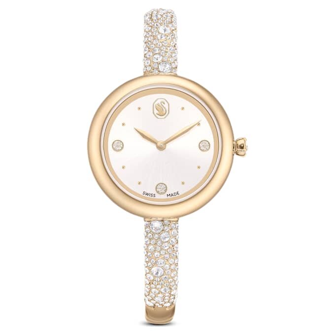 Sublima Armreihuhr Swiss Made, Metallarmband, goldfarben, champagnerfarbene Oberfläche Sublima Armreihuhr Swiss Made, Metallarmband, goldfarben, champagnerfarbene Oberfläche
