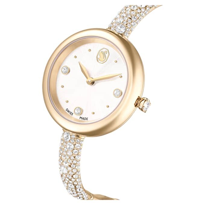 Sublima Armreihuhr Swiss Made, Metallarmband, goldfarben, champagnerfarbene Oberfläche Sublima Armreihuhr Swiss Made, Metallarmband, goldfarben, champagnerfarbene Oberfläche