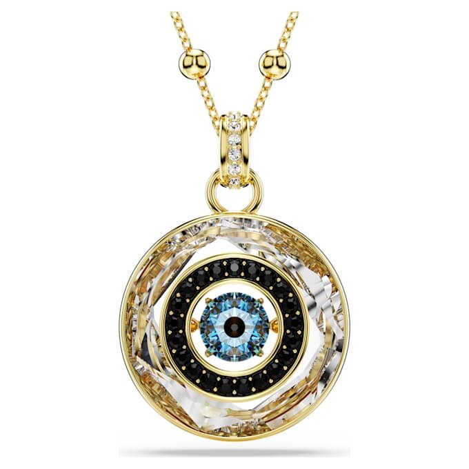 Symbolica-Anhänger „Evil Eye“, mittelgroß, mehrfarbig, goldfarben plattiert Symbolica-Anhänger „Evil Eye“, mittelgroß, mehrfarbig, goldfarben plattiert