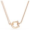 Symbolica-Anhänger Pavé, Hufeisen, weiß, roségoldfarben plattiert Symbolica-Anhänger Pavé, Hufeisen, weiß, roségoldfarben plattiert