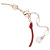 Symbolica-Armband mit Kristallperle, Pavé, Hufeisen, weiß, roségoldfarben plattiert Symbolica-Armband mit Kristallperle, Pavé, Hufeisen, weiß, roségoldfarben plattiert