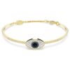 Symbolica-Armreif „Evil Eye“, blau, vergoldet Symbolica-Armreif „Evil Eye“, blau, vergoldet