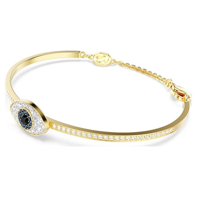 Symbolica-Armreif „Evil Eye“, blau, vergoldet Symbolica-Armreif „Evil Eye“, blau, vergoldet