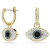 Symbolica-Ohrringe „Evil Eye“, blau, goldfarben plattiert