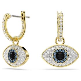 Symbolica-Ohrringe „Evil Eye“, blau, goldfarben plattiert Symbolica-Ohrringe „Evil Eye“, blau, goldfarben plattiert