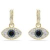 Symbolica-Ohrringe „Evil Eye“, blau, goldfarben plattiert