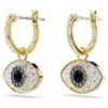Symbolica-Ohrringe „Evil Eye“, blau, goldfarben plattiert