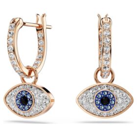 Symbolica-Ohrringe „Eye“, mehrfarbig, rosévergoldet Symbolica-Ohrringe „Eye“, mehrfarbig, rosévergoldet