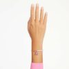 Teddy-Armband mit Kristallperle, Bär, Rosa, roségoldfarben plattiert