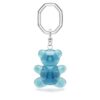 Teddy-Schlüsselanhänger, blau, rhodiniert