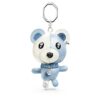Teddy-Taschenanhänger, Bär, blau, rhodiniert Teddy-Taschenanhänger, Bär, blau, rhodiniert