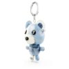 Teddy-Taschenanhänger, Bär, blau, rhodiniert Teddy-Taschenanhänger, Bär, blau, rhodiniert