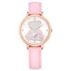 Teddy-Uhr Swiss Made, Lederarmband, Rosa, roségoldfarbene Beschichtung Teddy-Uhr Swiss Made, Lederarmband, Rosa, roségoldfarbene Beschichtung