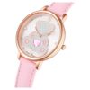 Teddy-Uhr Swiss Made, Lederarmband, Rosa, roségoldfarbene Beschichtung Teddy-Uhr Swiss Made, Lederarmband, Rosa, roségoldfarbene Beschichtung