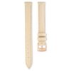 Uhrenarmband, 12 mm (0,47″) breit, Leder, beige, roségoldfarben Uhrenarmband, 12 mm (0,47″) breit, Leder, beige, roségoldfarben
