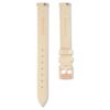 Uhrenarmband, 12 mm (0,47″) breit, Leder, beige, roségoldfarben Uhrenarmband, 12 mm (0,47″) breit, Leder, beige, roségoldfarben