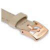 Uhrenarmband, 12 mm (0,47″) breit, Leder, beige, roségoldfarben Uhrenarmband, 12 mm (0,47″) breit, Leder, beige, roségoldfarben