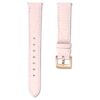 Uhrenarmband 15 mm (0,59″) breit, Leder mit Ziernähten, rosa, roségoldfarben Uhrenarmband 15 mm (0,59″) breit, Leder mit Ziernähten, rosa, roségoldfarben