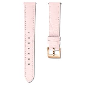 Uhrenarmband 15 mm (0,59″) breit, Leder mit Ziernähten, rosa, roségoldfarben Uhrenarmband 15 mm (0,59″) breit, Leder mit Ziernähten, rosa, roségoldfarben