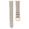 Uhrenarmband, 16 mm (0,63″) breit, Leder mit Ziernähten, beige, roségoldfarben Uhrenarmband, 16 mm (0,63″) breit, Leder mit Ziernähten, beige, roségoldfarben