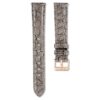 Uhrenarmband 16 mm (0,63″) breit, Leder mit Ziernähten, grau Uhrenarmband 16 mm (0,63″) breit, Leder mit Ziernähten, grau