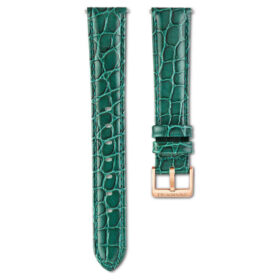 Uhrenarmband, 16 mm (0,63″) breit, Leder mit Ziernähten, grün Uhrenarmband, 16 mm (0,63″) breit, Leder mit Ziernähten, grün