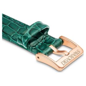 Uhrenarmband, 16 mm (0,63″) breit, Leder mit Ziernähten, grün Uhrenarmband, 16 mm (0,63″) breit, Leder mit Ziernähten, grün
