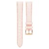 Uhrenarmband 16 mm (0,63″) breit, Leder mit Ziernähten, rosa, roségoldfarben Uhrenarmband 16 mm (0,63″) breit, Leder mit Ziernähten, rosa, roségoldfarben