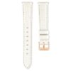 Uhrenarmband 16 mm (0,63″) breit, Lederarmband, weiß Uhrenarmband 16 mm (0,63″) breit, Lederarmband, weiß