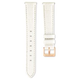 Uhrenarmband 16 mm (0,63″) breit, Lederarmband, weiß